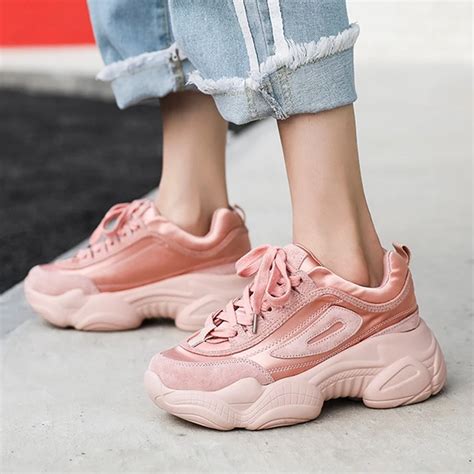 thick soled sneakers for women